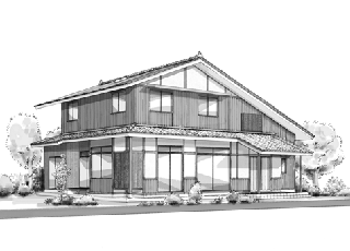 スケッチパース/一般住宅