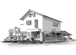 スケッチパース/一般住宅