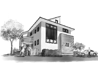 スケッチパース/一般住宅