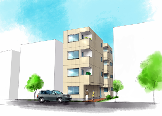 水彩パース/一般住宅